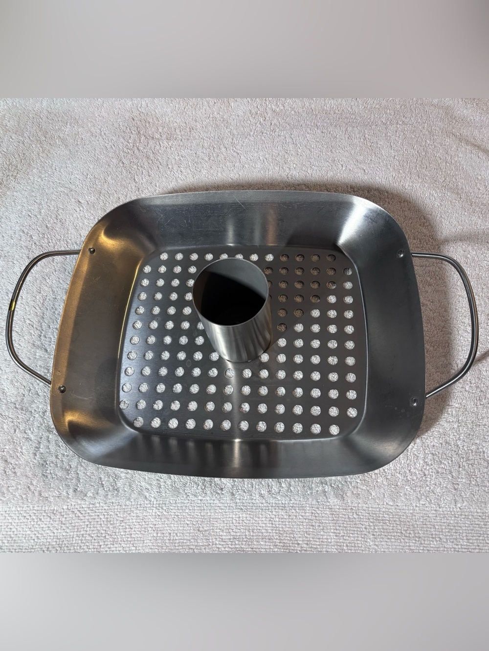 Pampered Chef Stainless Steel Beer Can Chicken - never used